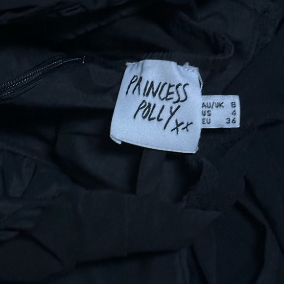 DYER SHEER SLEEVE MINI DRESS BLACK - Picture 5 of 7